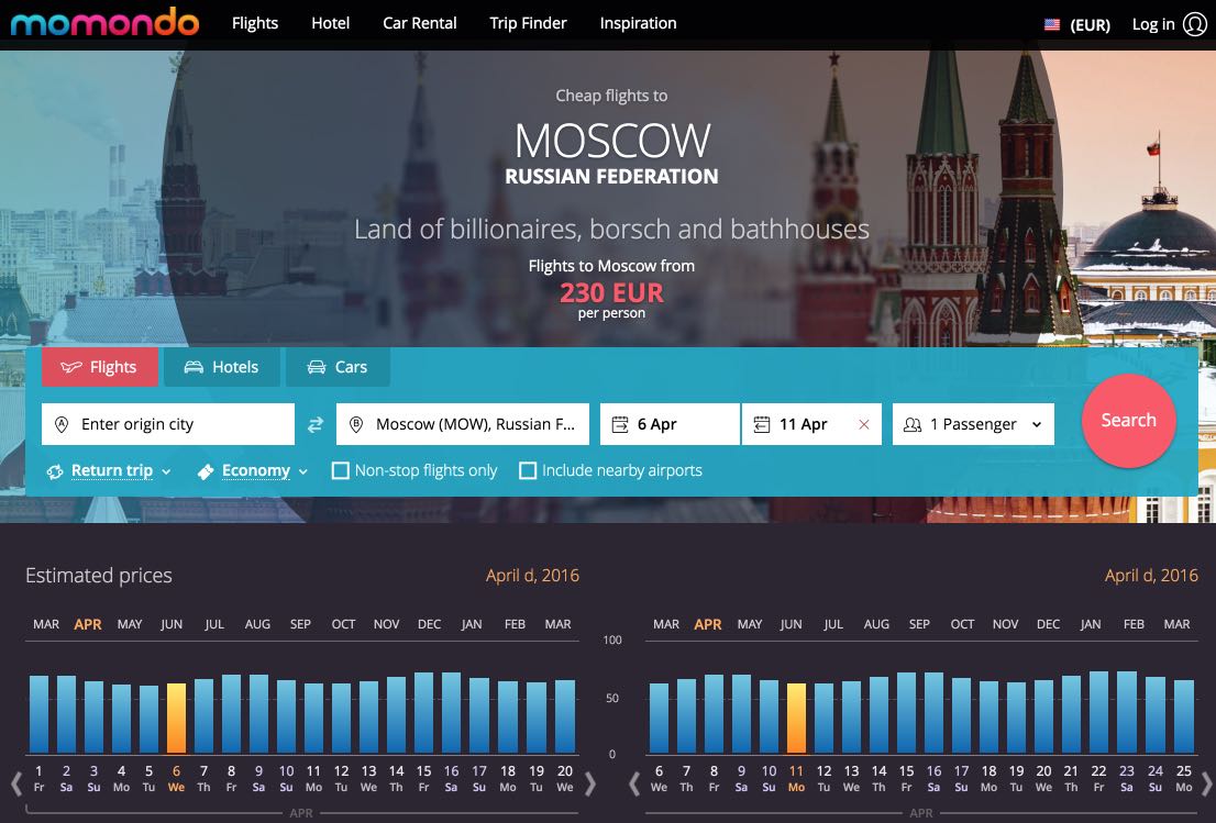 Flights to Moscow, Russian Federation - Compare Moscow flights – momondo