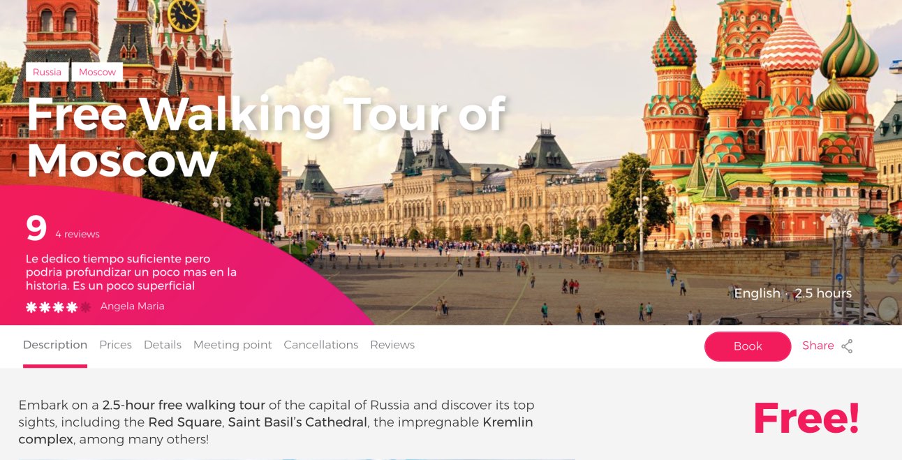 Free Walking Tour of Moscow - Book Online
