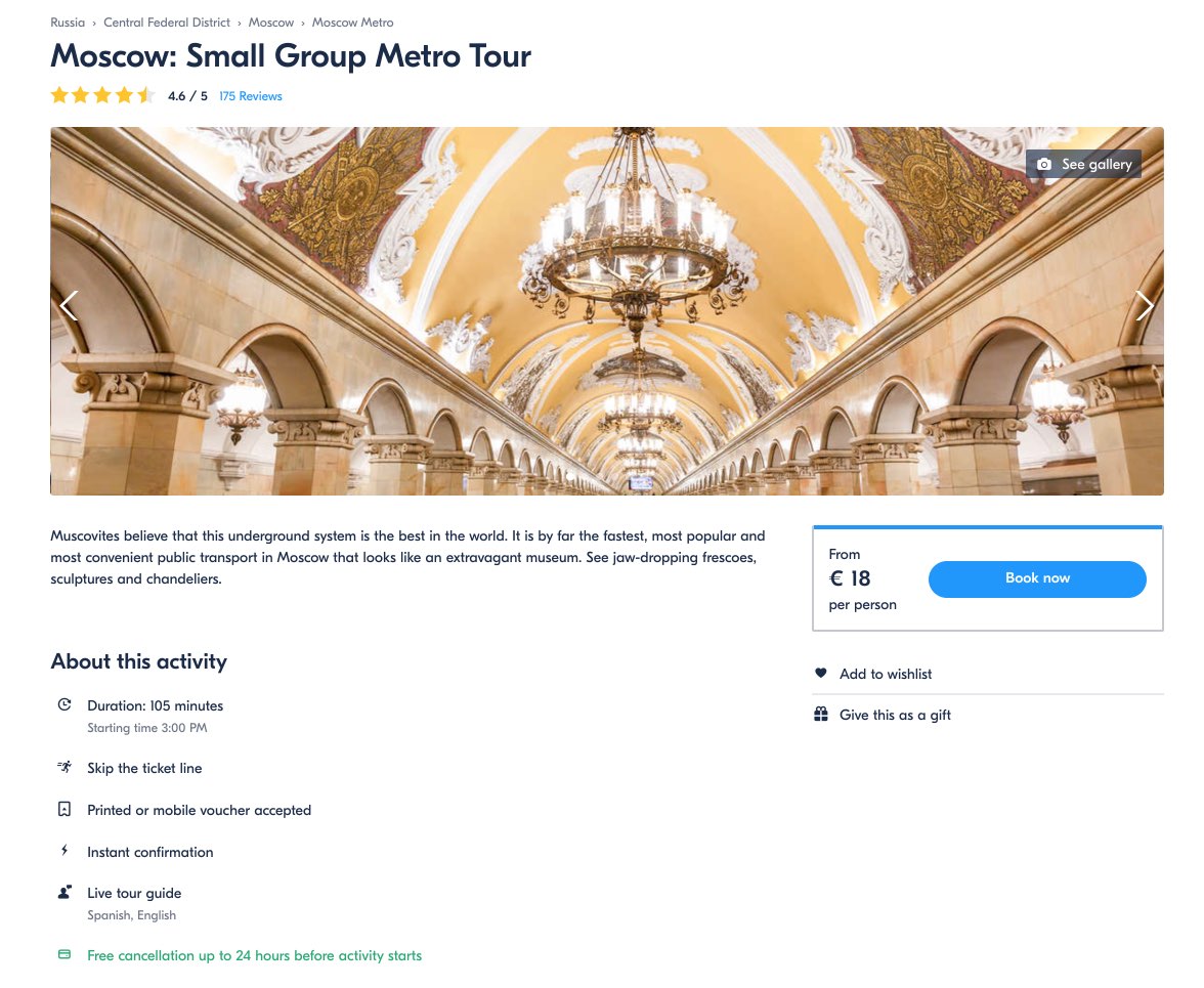 Small Group Metro Tour - Moscow