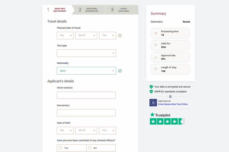 Russian evisa service agency
