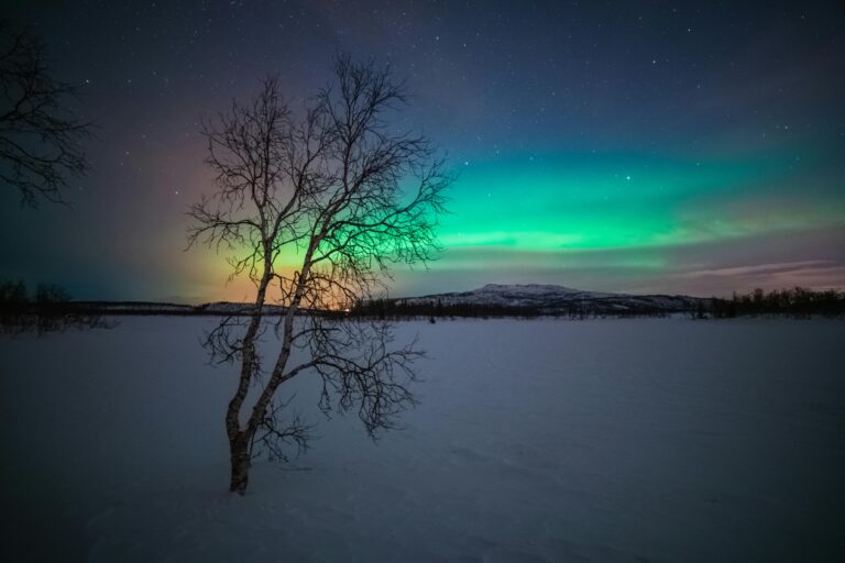 Winter landscape of Troms og Finnmark, Norway, the region where the Storskog-Borisoglebsk border crossing with Russia is located