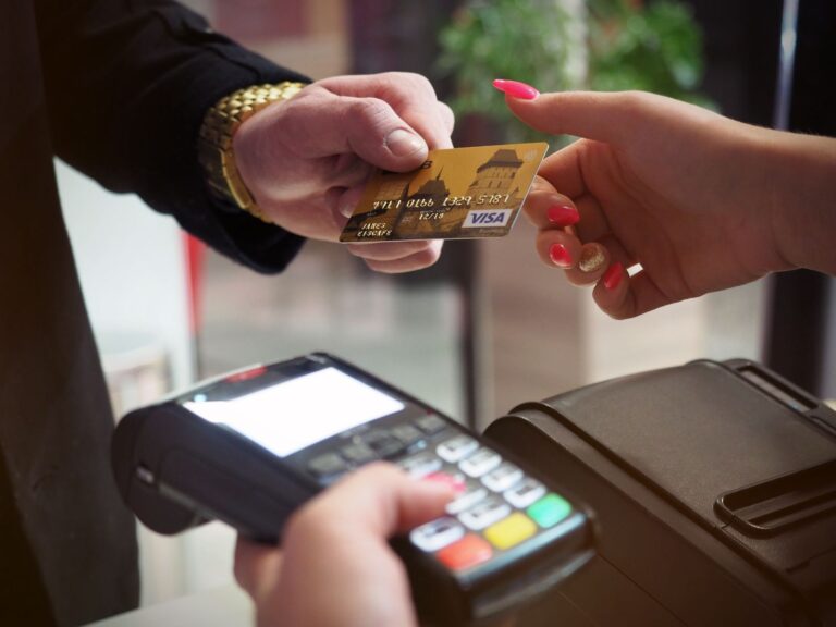 Payment terminal processing a bank card